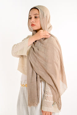 VELVET COTTON LIGHT BIEGE shade #3