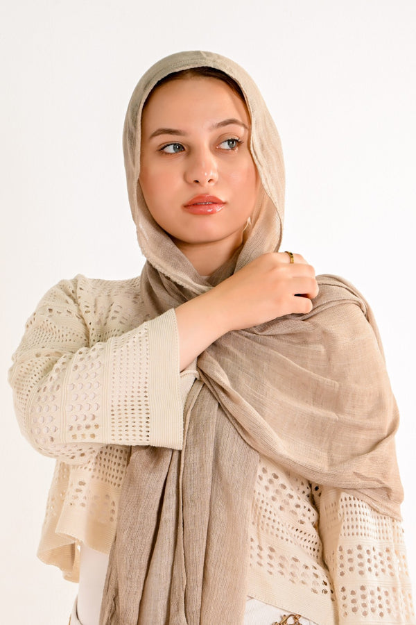 VELVET COTTON LIGHT BIEGE shade #3