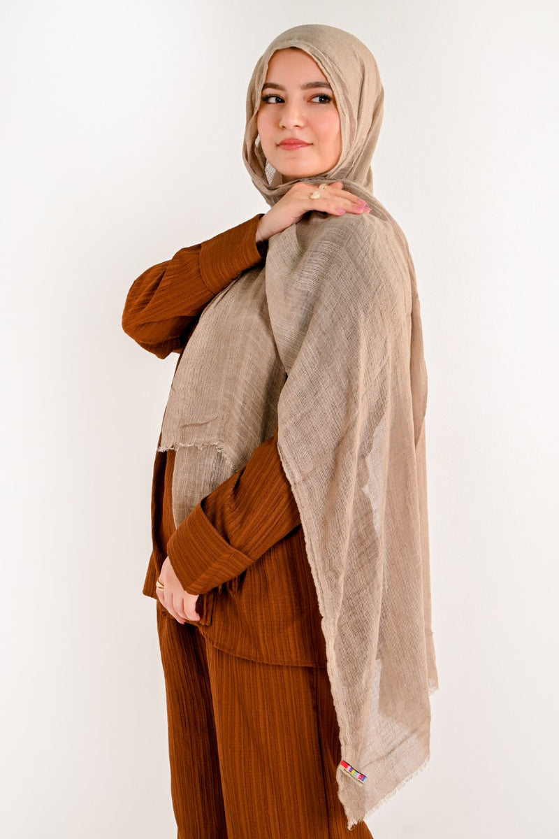 VELVET COTTON TAUPE BIEGE shade #5
