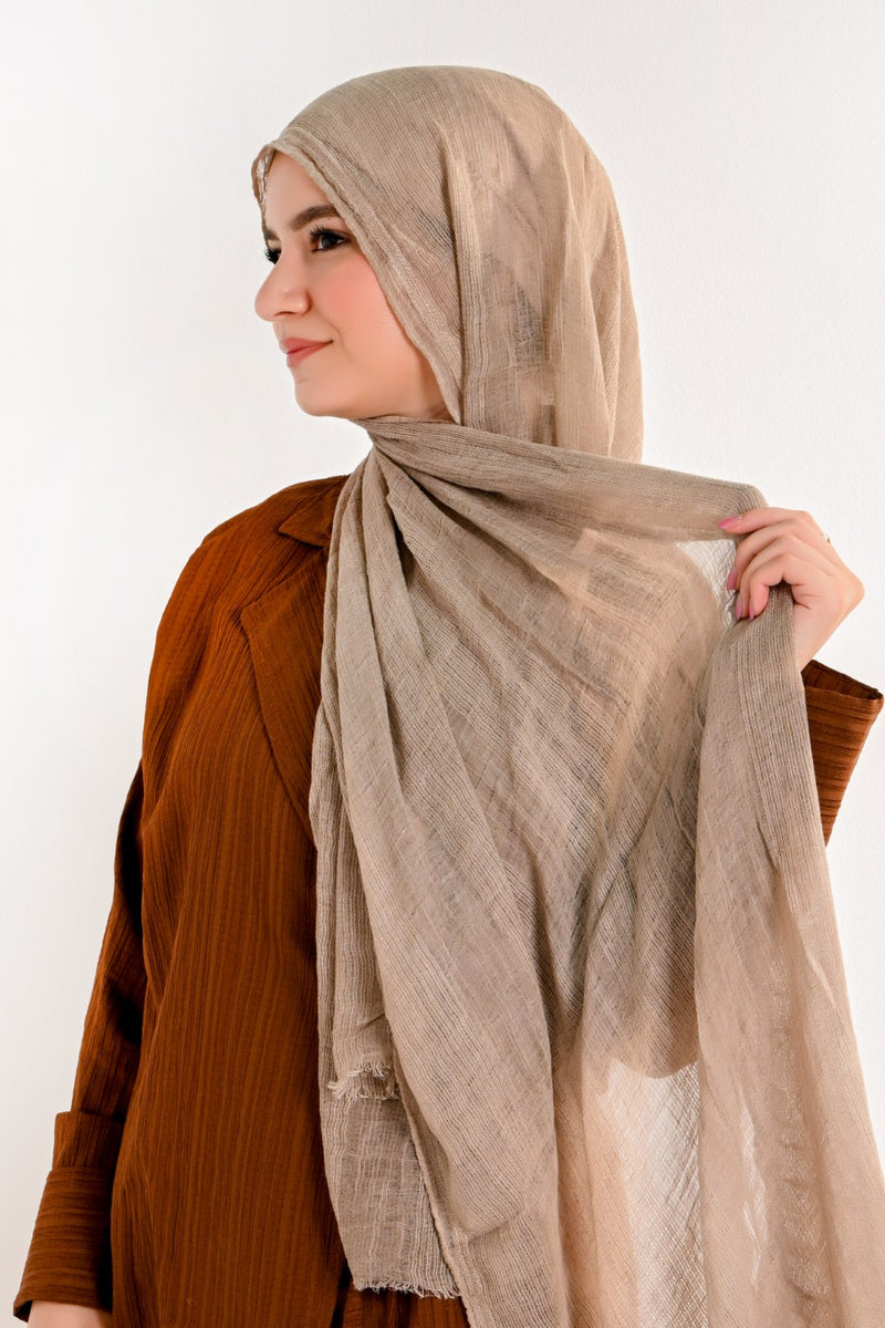 VELVET COTTON TAUPE BIEGE shade #5