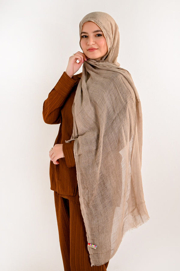 VELVET COTTON TAUPE BIEGE shade #5