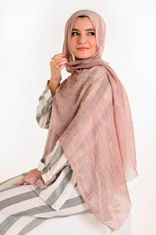 RUFFLED COTTON MARBLE PINKY shade