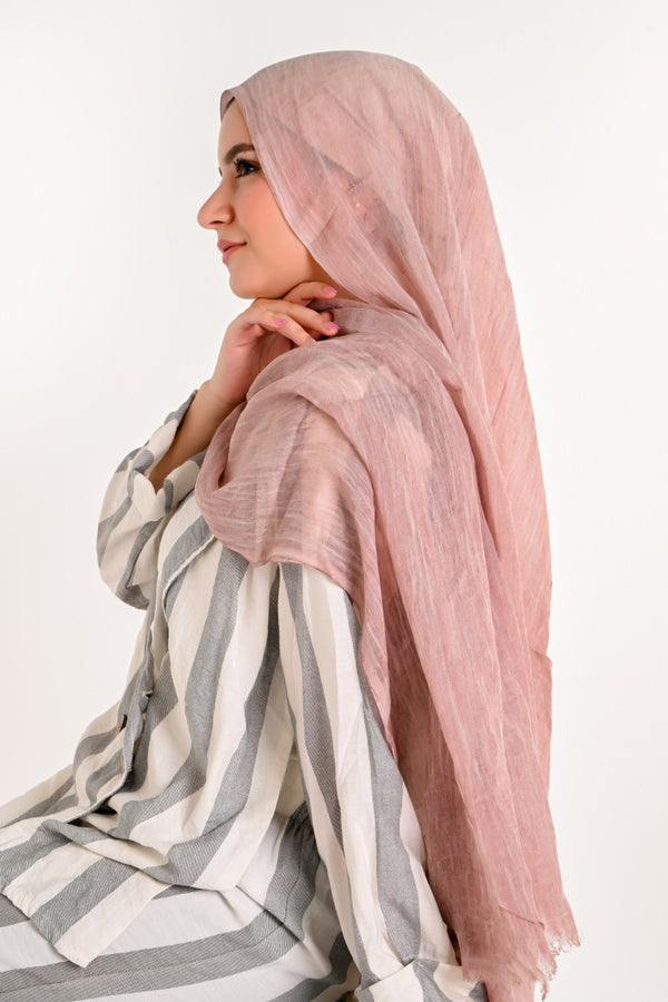 RUFFLED COTTON MARBLE PINKY shade