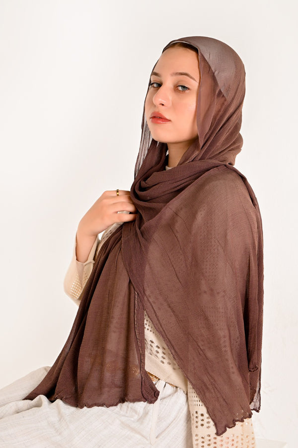Marbel Chiffon BROWN Shade