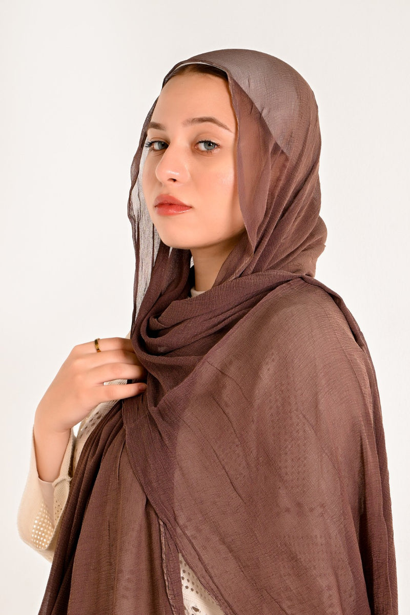 Marbel Chiffon BROWN Shade