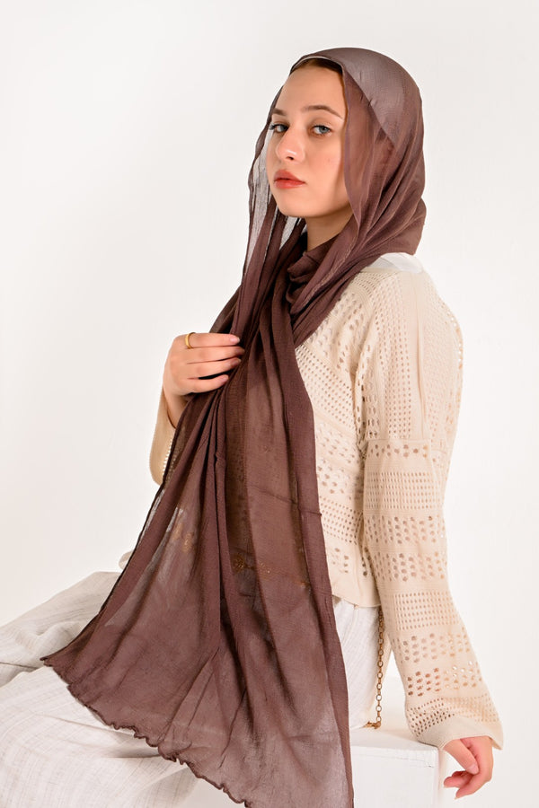 Marbel Chiffon BROWN Shade