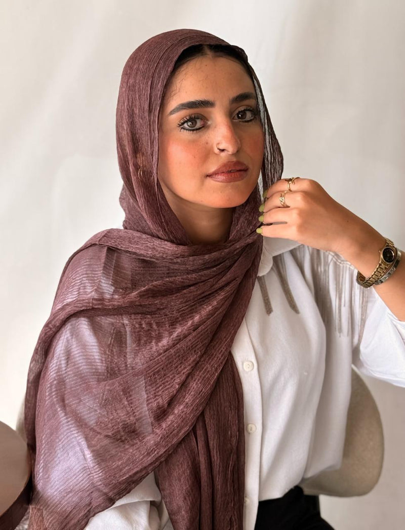Messy Chiffon MAROON Shade