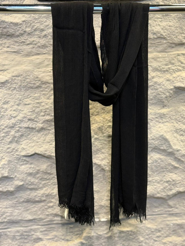 Ruffled cotton #1 BLACK Shade